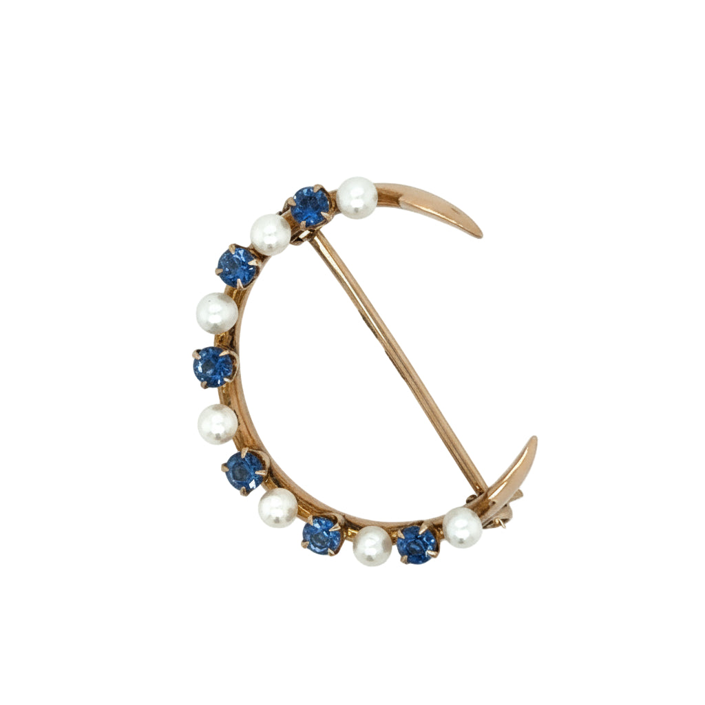 Estate Crescent Pin/Brooch