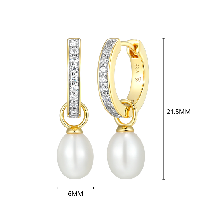 Gold-Plated Sterling Silver Earrings