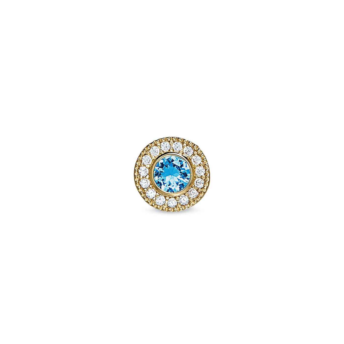 Gold Vermeil Simulated Birthstone Pendant
