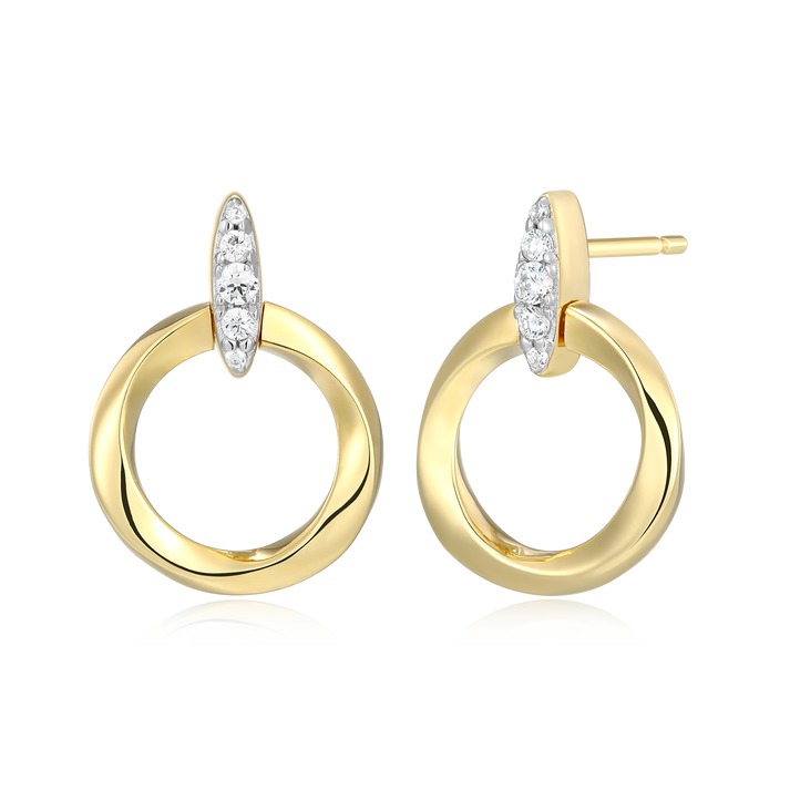 Gold-Plated Sterling Silver Earrings