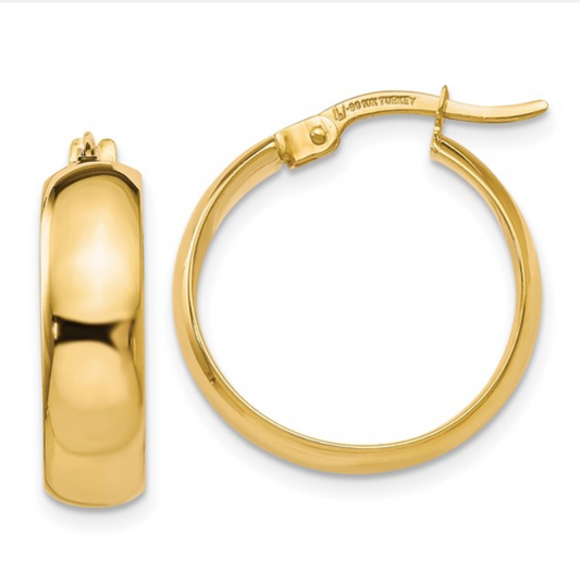 10K Gold Hoop Earrings