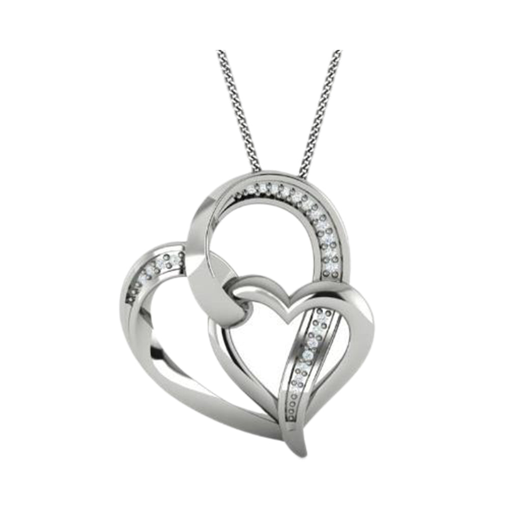 Silver Diamond Pendant