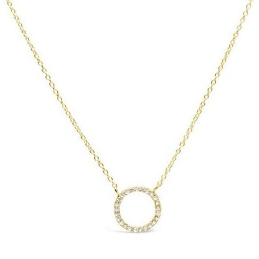 Pave Circle Necklace