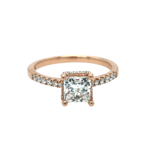 Rose Gold Diamond Engagement Ring