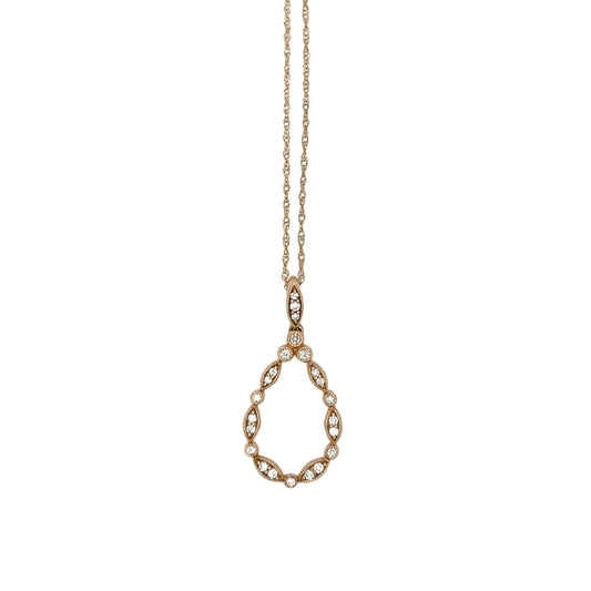 10K Gold & Diamond Pendant