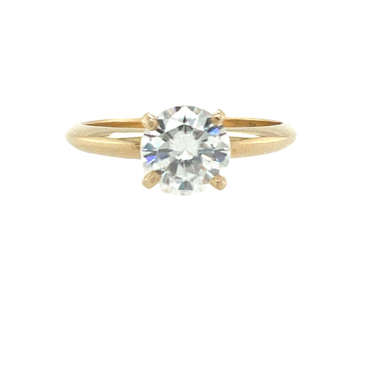 Moissanite Engagement Ring