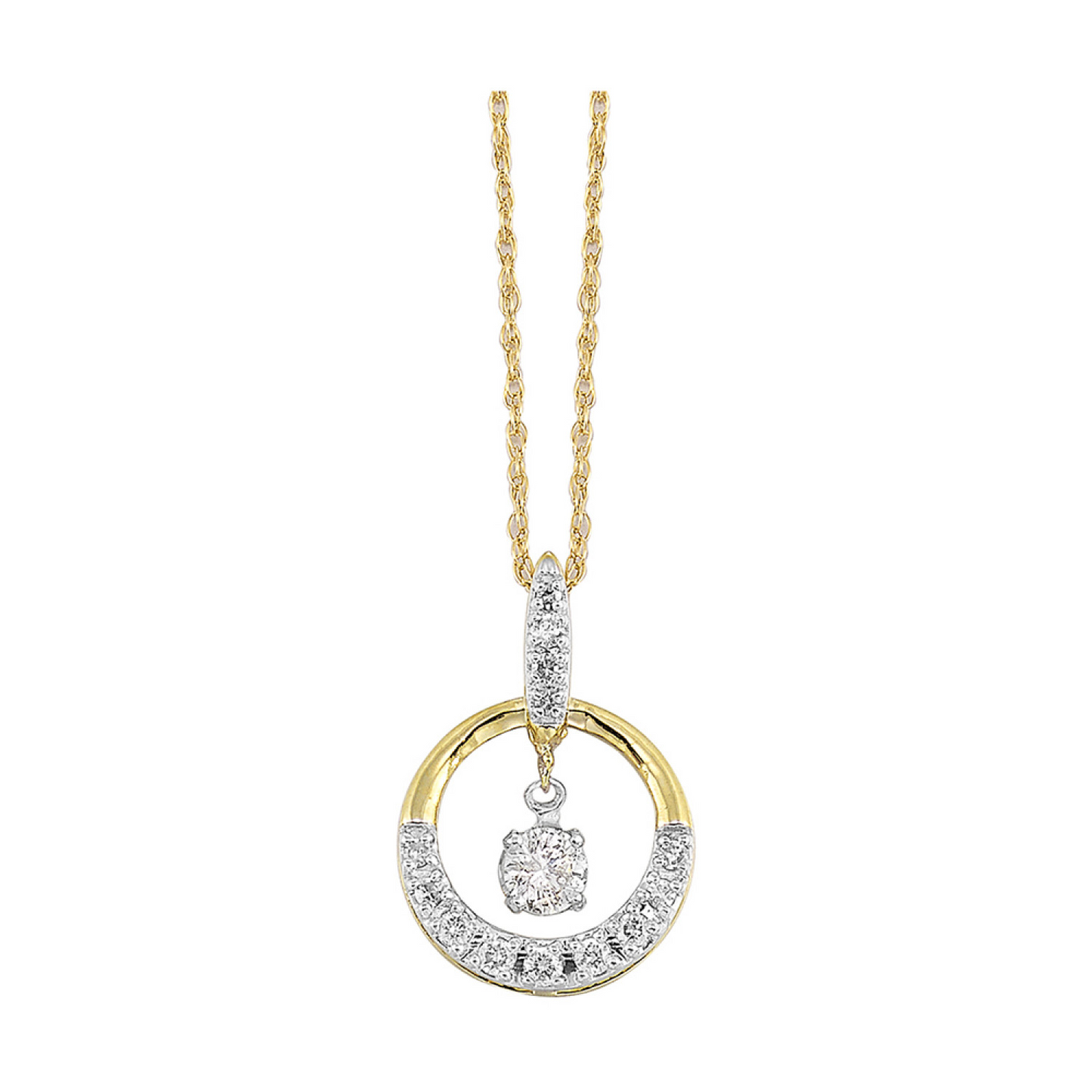Gold Diamond Pendant