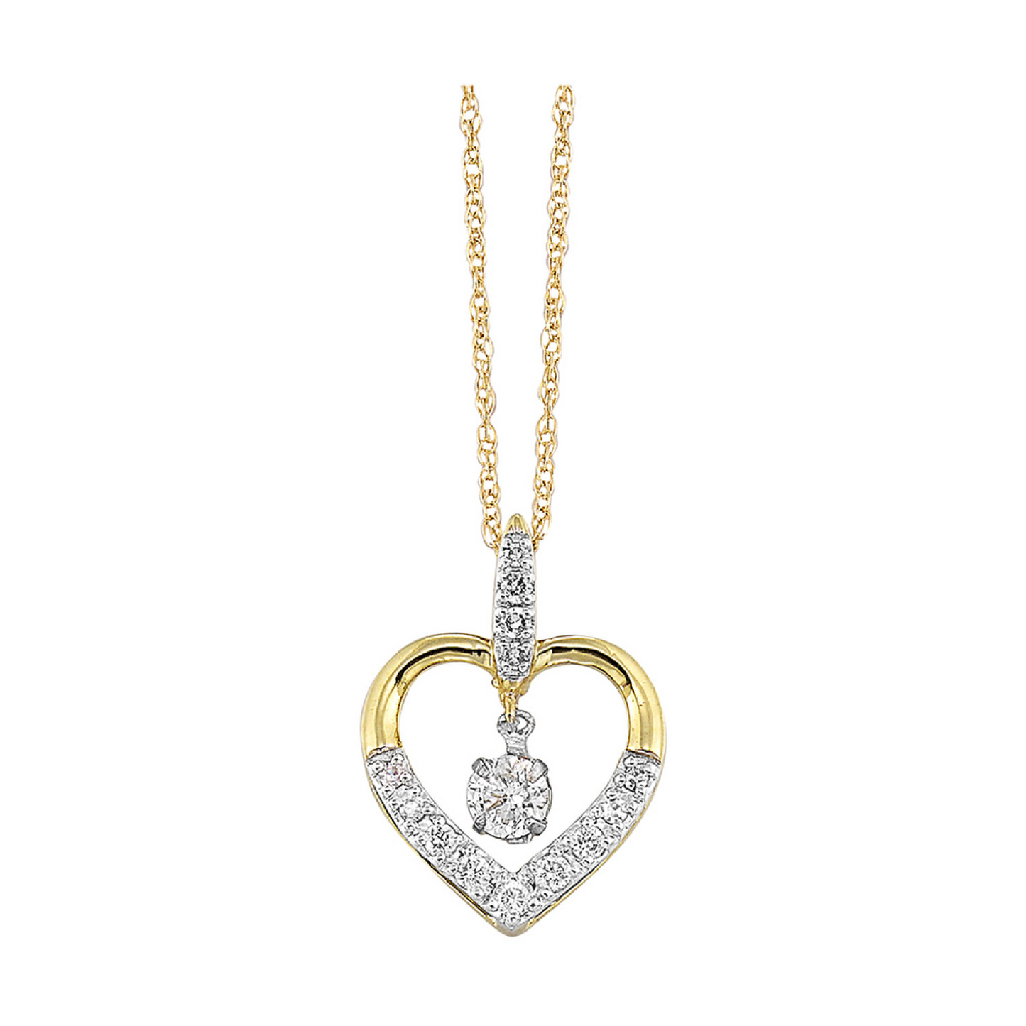 Gold Diamond Pendant