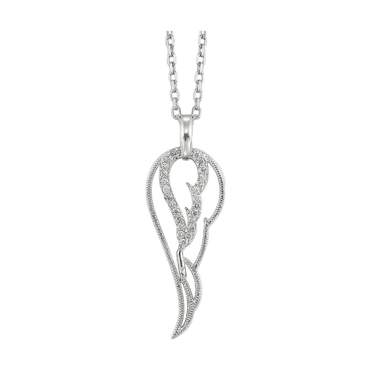 Silver Angel Wing Pendant