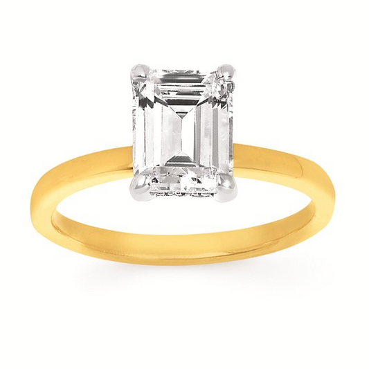 Hidden Halo Semi-Mount Engagement Ring