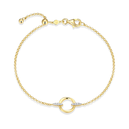 Gold-Plated Sterling Silver Bracelet