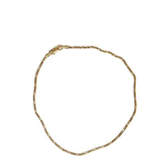 14K Gold Figaro Anklet