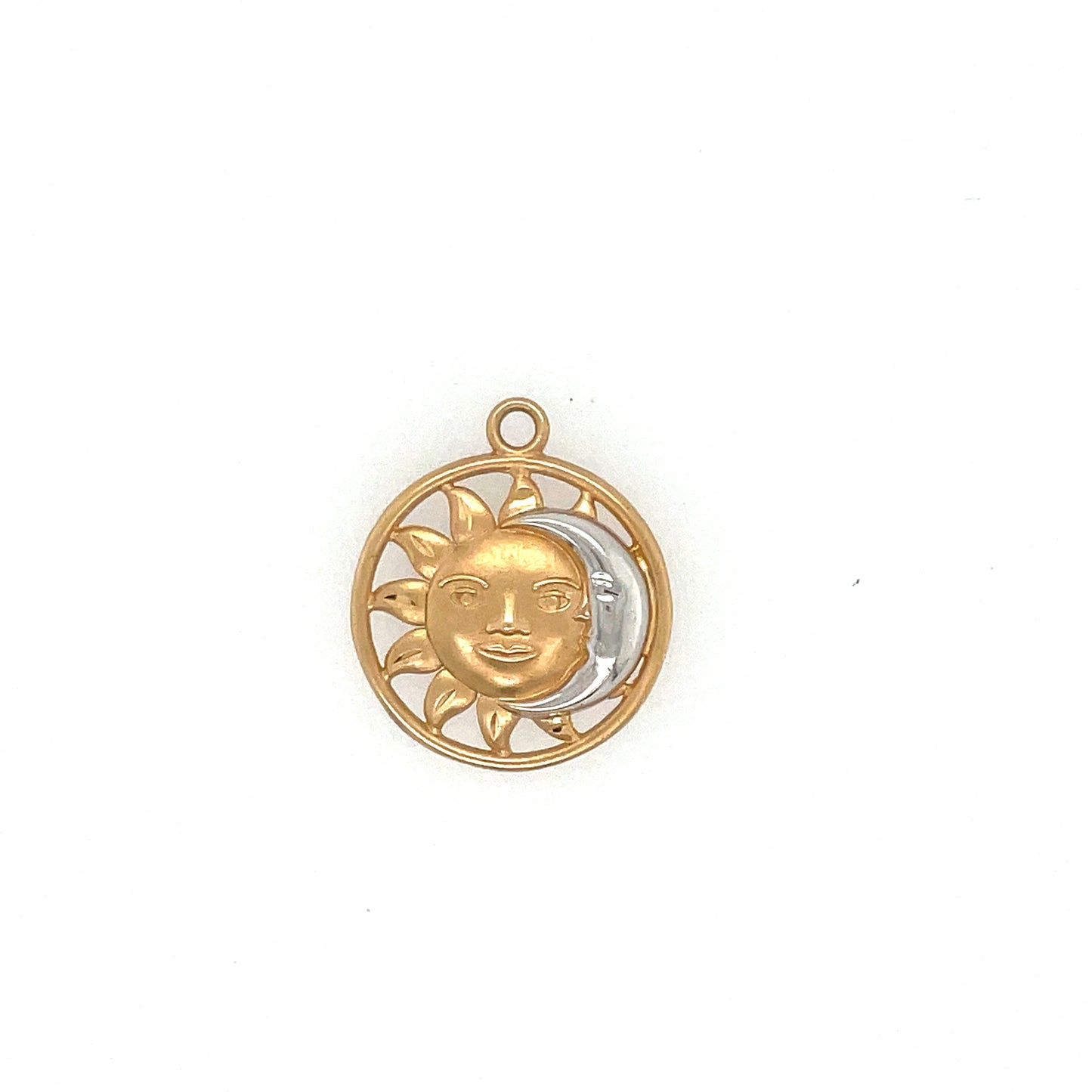 Two-tone Sun Moon Charm