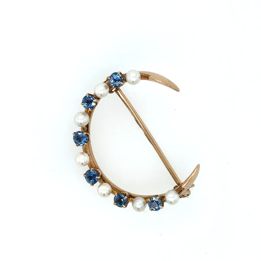 Estate Crescent Pin/Brooch