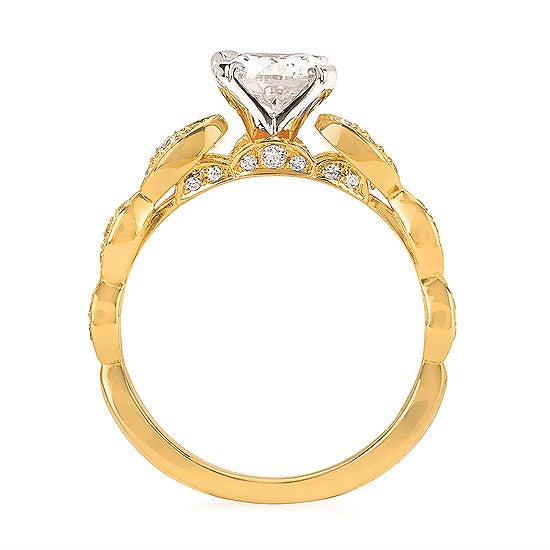 Accented Semi-Mount Engagement Ring