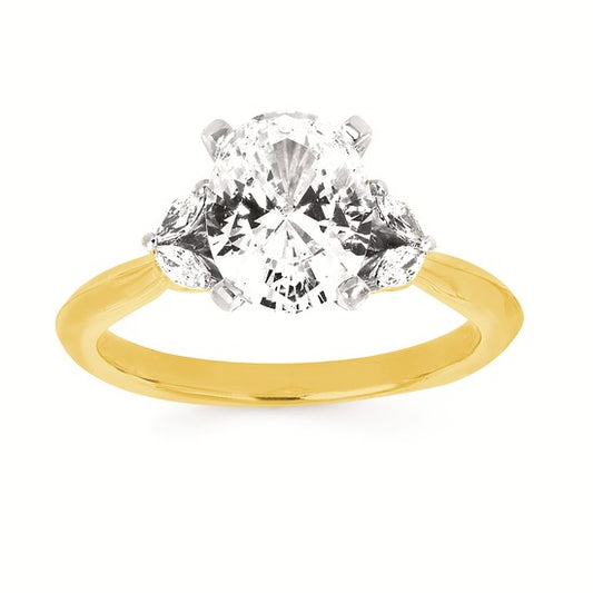 Accented Semi-Mount Engagement Ring