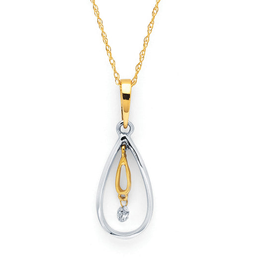 Shimmering Diamond Pendant