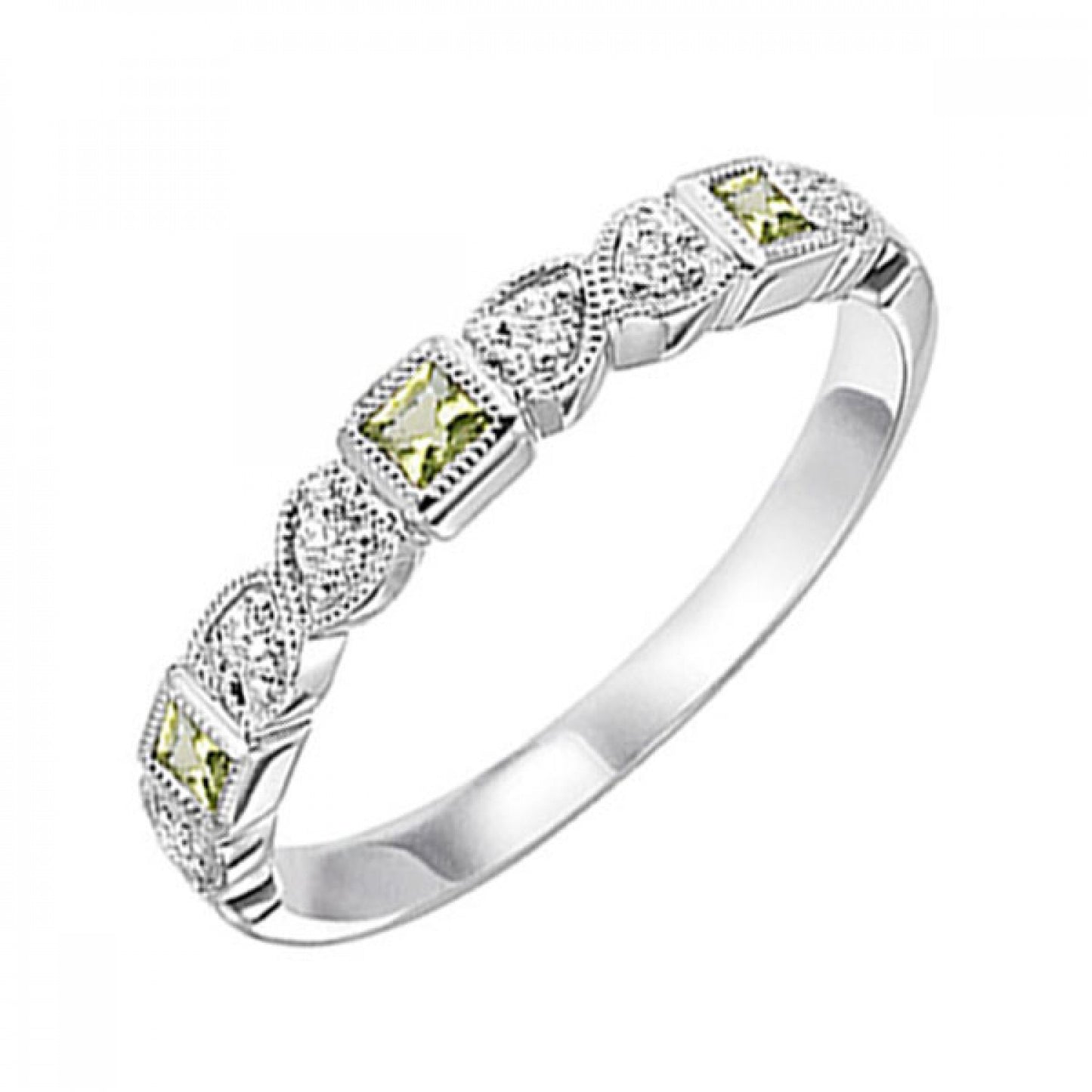 Gold, Diamond, & Peridot Ring