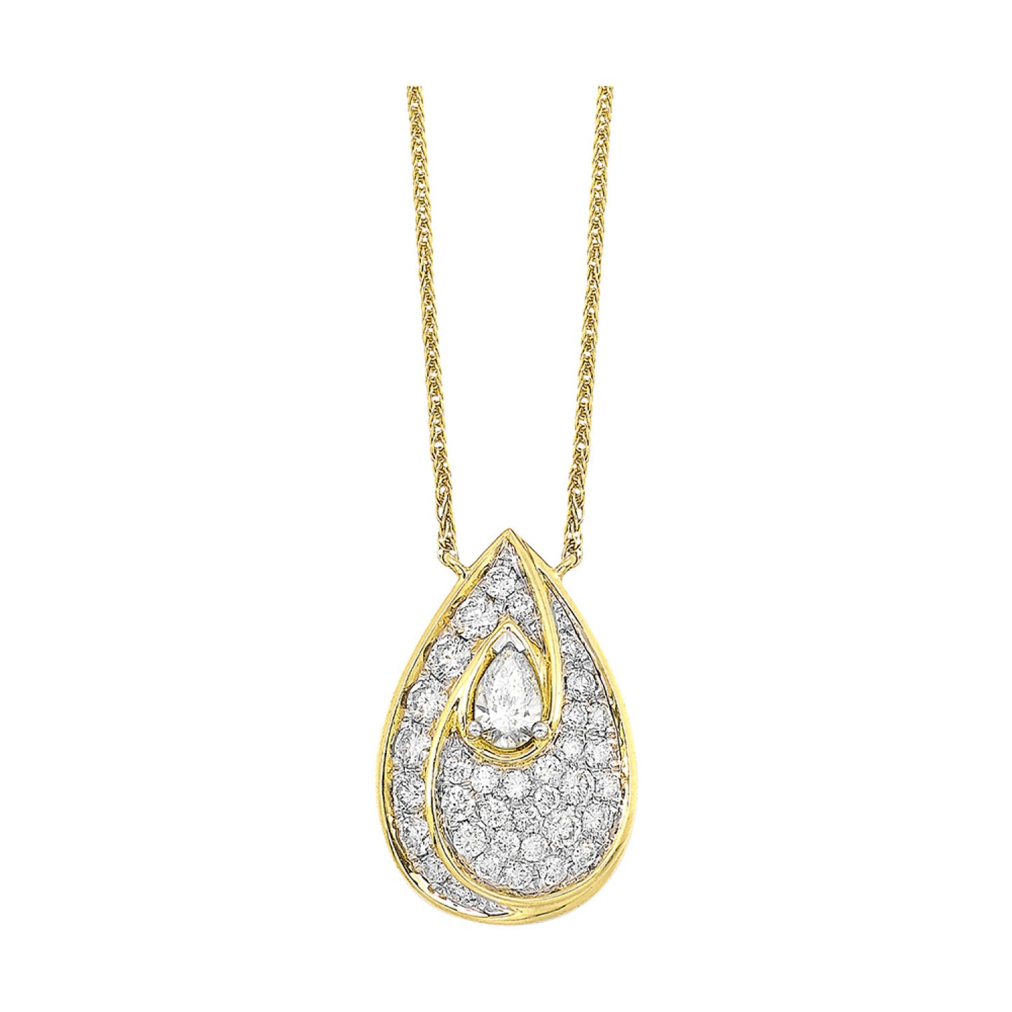 Gold Diamond Pendant