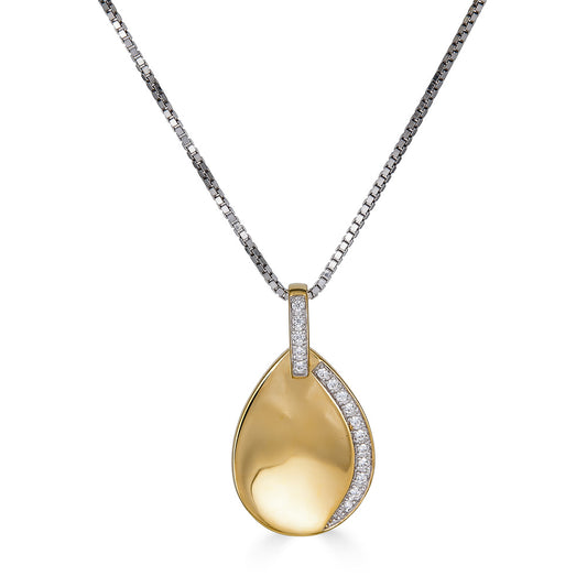 Silver and White Sapphire Pendant