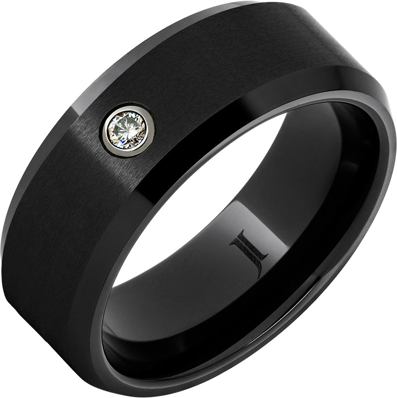 Black Ceramic Wedding Band