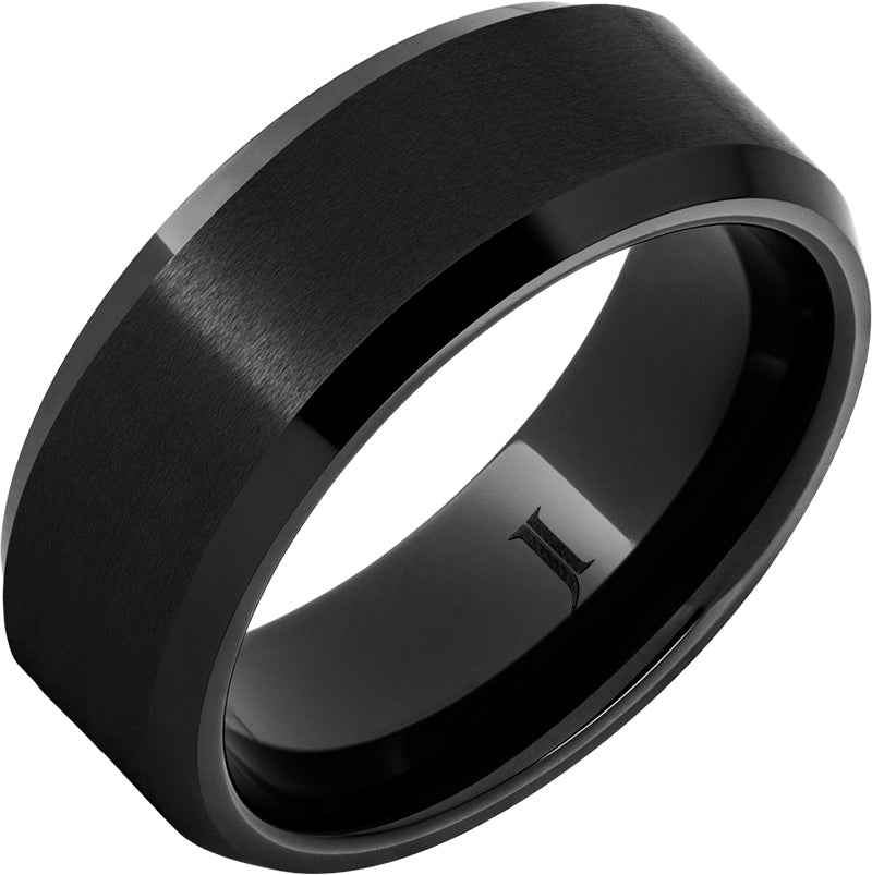 Black Ceramic Wedding Band