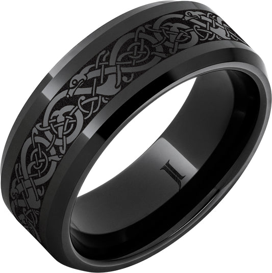 Black Ceramic Wedding Band