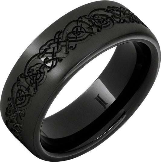 Black Ceramic Wedding Band