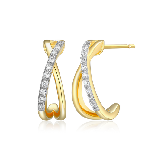 Gold-Plated Sterling Silver Earrings