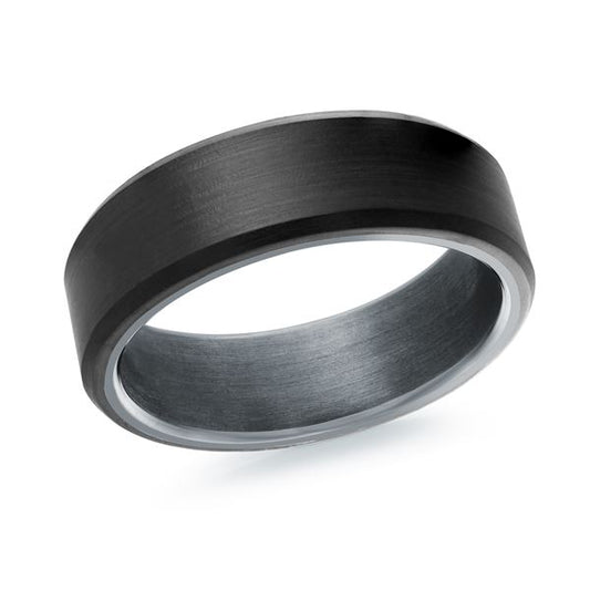 Tantalum and Carbon Fiber Wedding Band