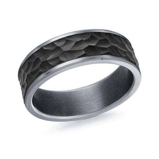 Tantalum and Carbon Fiber Wedding Band