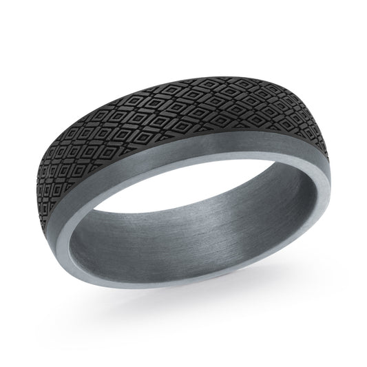 Tantalum and Carbon Fiber Wedding Band