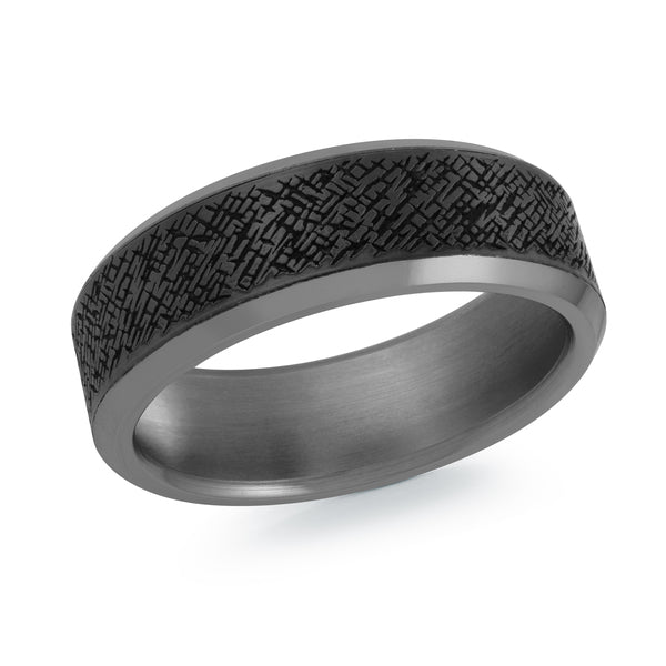 Tantalum and Carbon Fiber Wedding Band