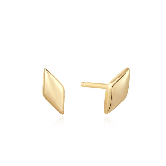 Gold Sparkle Stud Earrings