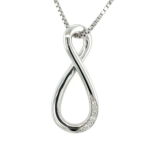 Silver and Diamond Pendant