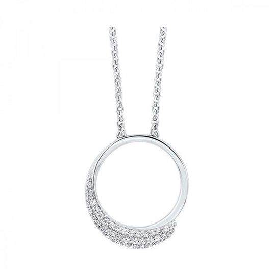 Silver CZ Necklace