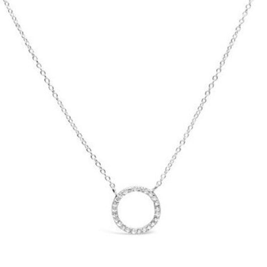 Pave Circle Necklace