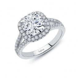 Cushion Cut Halo Ring