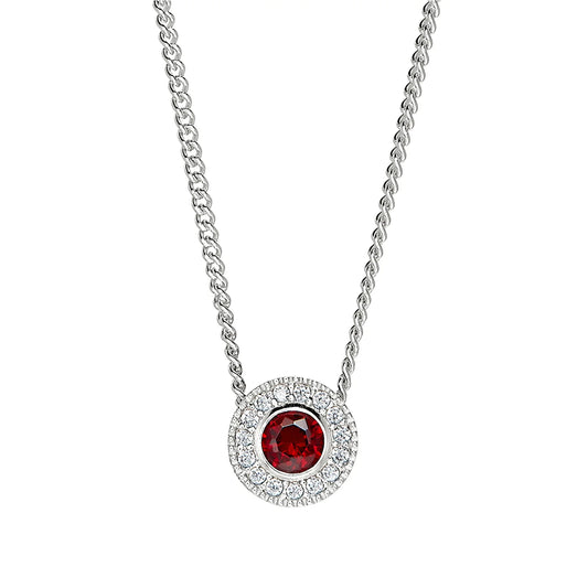 Simulated Birthstone Pendant