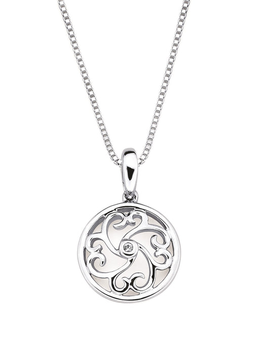 Diva Diamonds® Heart Scroll Pendant