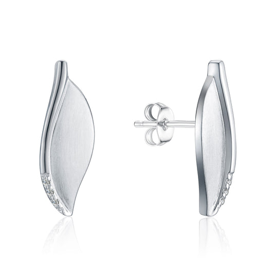 Strahlend Diamond Matte and Polished Earrings