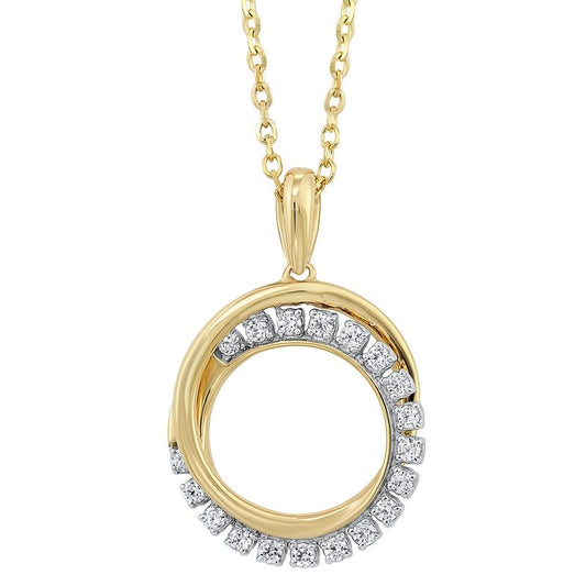 10k Gold and Diamond Pendant