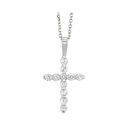 Gold Diamond Cross Pendant