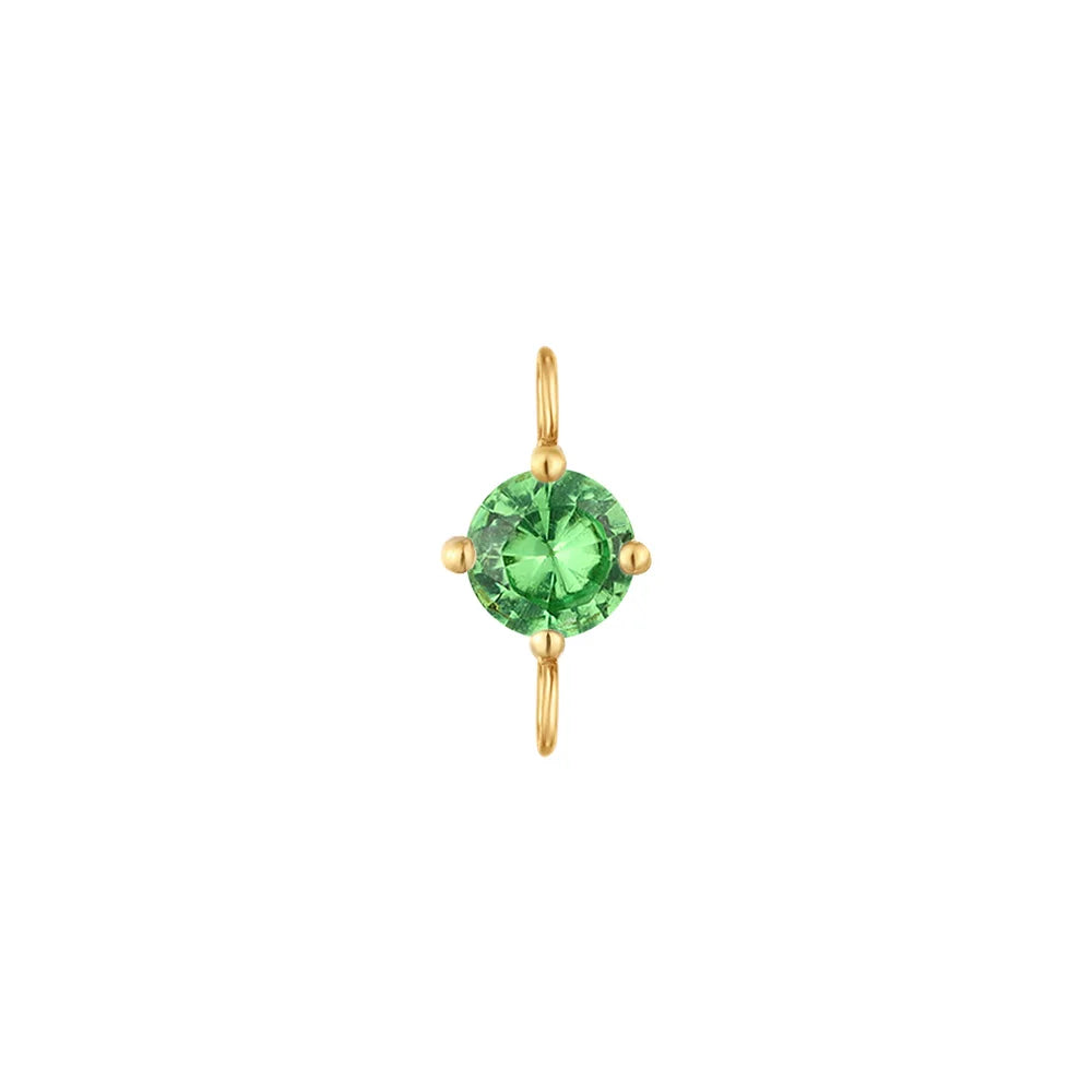 Green Tsavorite Birthstone Charm