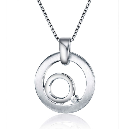 Strahlend Diamond Matte and Polished Pendant