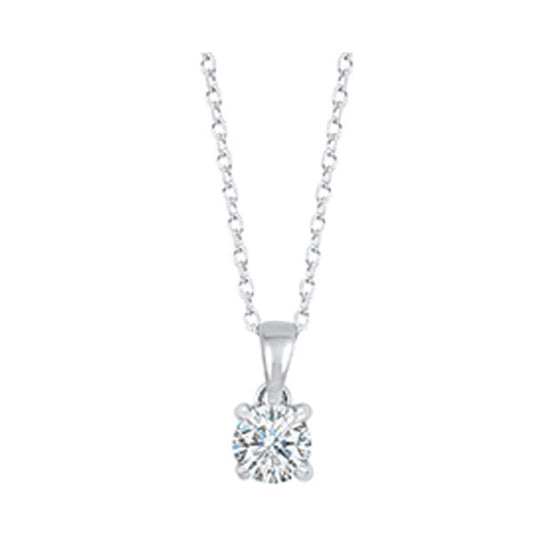 14KT White Gold Diamond Pendant