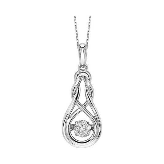 Silver Diamond Pendant