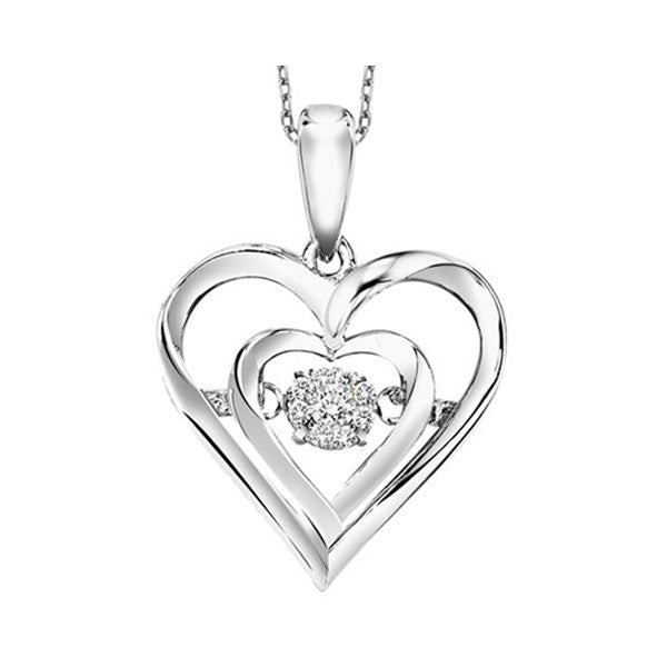 Silver Diamond Pendant