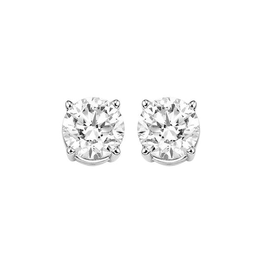 Gold Diamond Stud Earrings