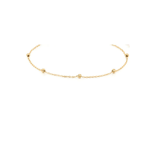 SKYE | 14K YG Diamond Cut Bead Forever Bracelet